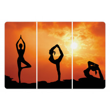 Women Practice at Sunset Pet Mat