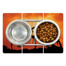 Women Practice at Sunset Pet Mat