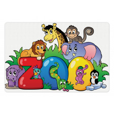 Zoo Sign Various Mascots Pet Mat