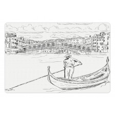 Rialto Bridge Gondola Pet Mat