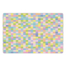 Colorful Squares Mosaic Pet Mat