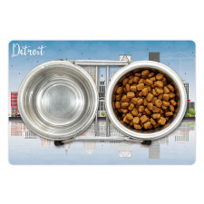 Cityscape Skyscrapers Pet Mat