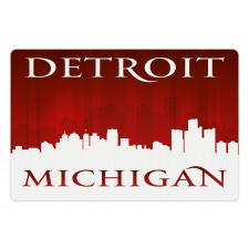 Michigan City Letters Pet Mat