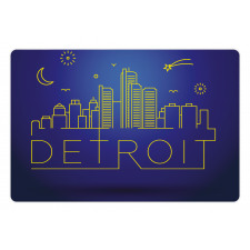 City Sky View Graphic Pet Mat