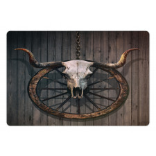 Rustic Skulll Pet Mat