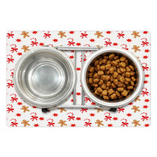 Candy Red Star Pet Mat