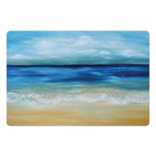 Tropical Sandy Beach Pet Mat