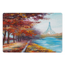 Eiffel Tower from River Pet Mat