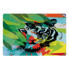 Abstract Bengal Tiger Pet Mat