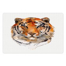 Calm Stare Watercolor Art Pet Mat