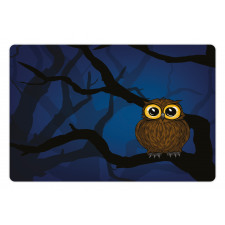 Owl on Tree Branch Pet Mat