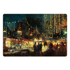 City Street Colorful Art Pet Mat