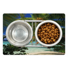 Maldives Palms Sky Pet Mat