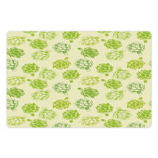 Vegetable Sketch Pet Mat