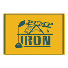 Pump Some Iron Vintage Pet Mat