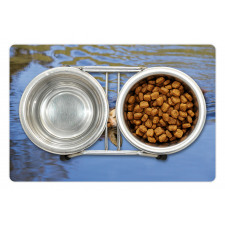 Fox Swimming in River Pet Mat