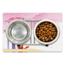 Spring Pink Sakura Idyllic Pet Mat