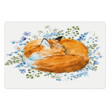 Sleeping Fox Watercolors Pet Mat