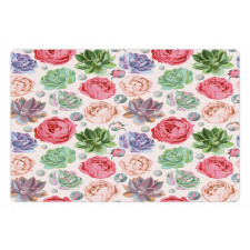 Peony Roses and Cactus Pet Mat