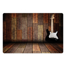 Guitar Wood Room Pet Mat