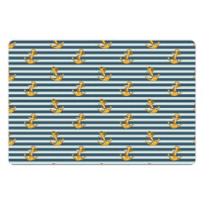 Vintage Anchors Pet Mat