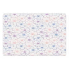 Pastel Petals Pet Mat