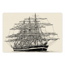 Sail Boat Vintage Pet Mat