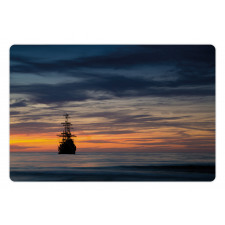 Old Sailboat Marine Pet Mat