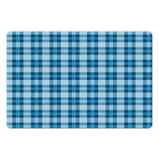 Picnic Tile in Blue Pet Mat