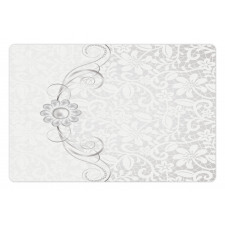 Bridal Flourish Motifs Pet Mat