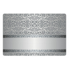 Baroque Damask Curves Pet Mat