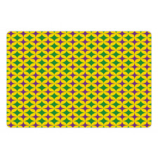 Retro Pattern Stars Pet Mat