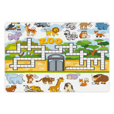 Zoo Theme Pet Mat