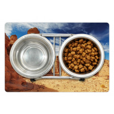 Bizarre Sandstone Cliffs Pet Mat