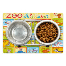 Zoo Alphabet Style Pet Mat