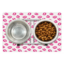 Vibrant Colored Lipstick Pet Mat