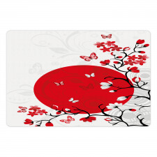 Cherry Sakura Trees Pet Mat