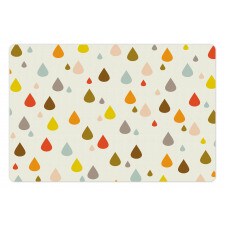 Retro Water Drops Rain Pet Mat