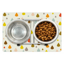 Retro Water Drops Rain Pet Mat