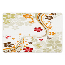 Swirling Florets Botany Pet Mat