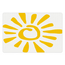 Doodle Sun Burst Summer Pet Mat