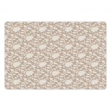 Abstract Pattern Leaves Pet Mat