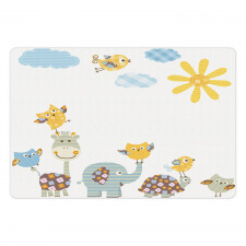 Jolly Jungle Creatures Pet Mat