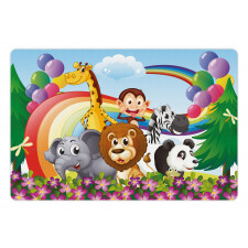 Animals at the Hilltop Pet Mat