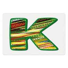 K Green Childish Fun Pet Mat