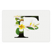 Frangipani Green Theme Pet Mat