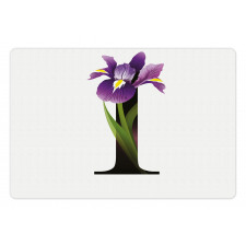 Iris Flowers Capital I Pet Mat