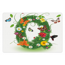 Summer Alphabet Herbs Pet Mat