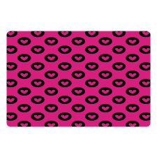 Hearts Big Black Spots Pet Mat