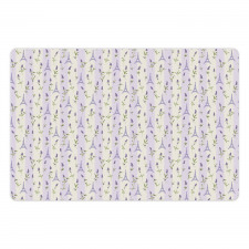 Lavender Eiffel Pastel Pet Mat